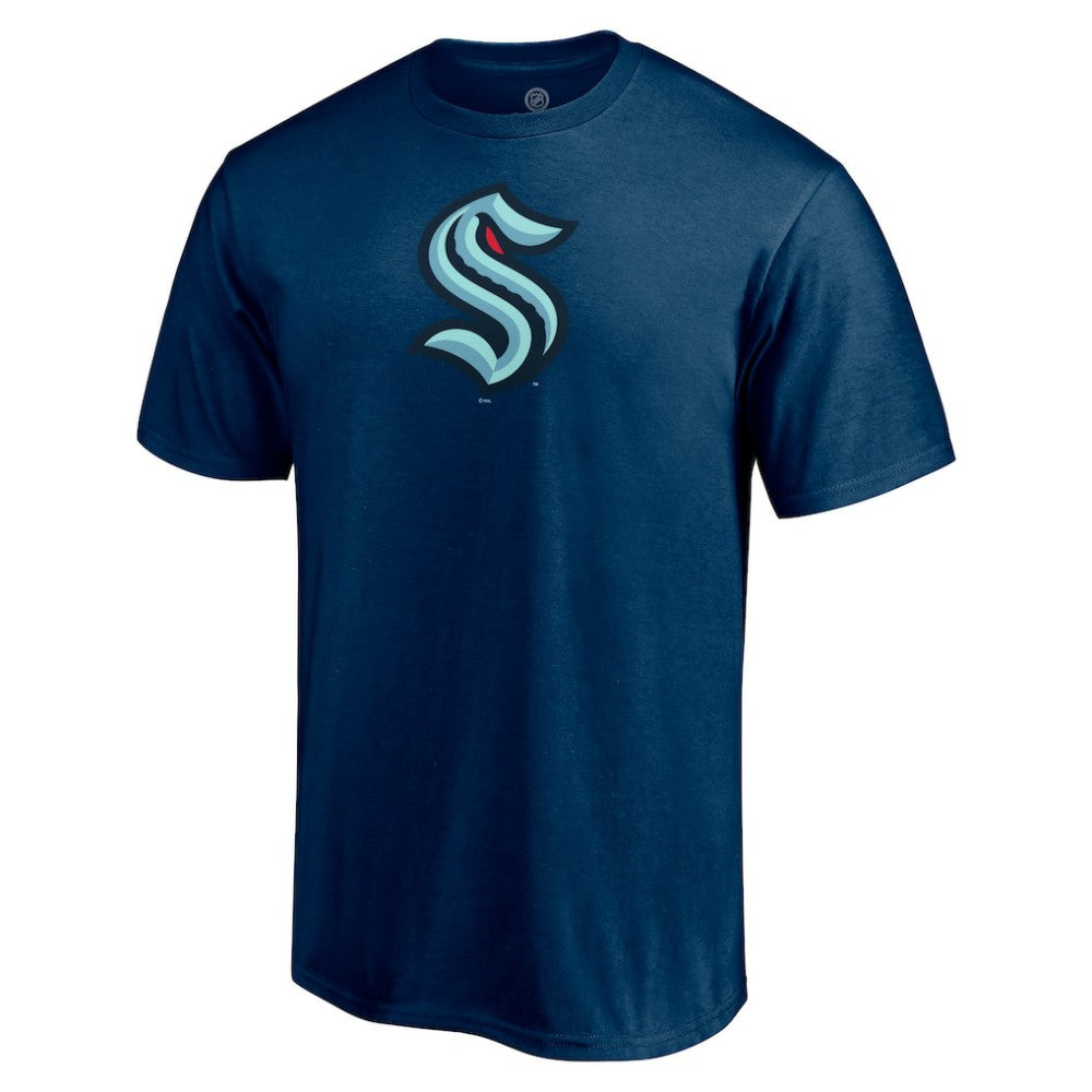 Seattle Kraken Primary Logo T-Shirt - Deep Sea Blue - NHL