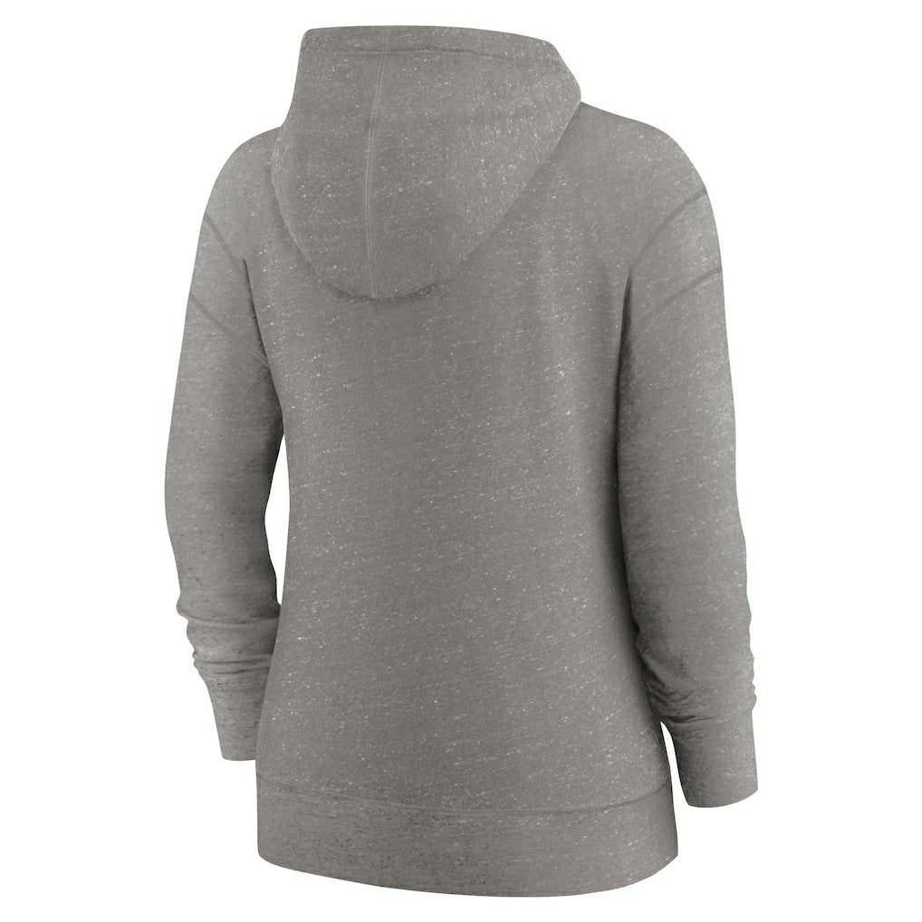 Cleveland Browns Women's Gym Vintage Full-Zip Hoodie Heather Charcoal | Nike for Sale