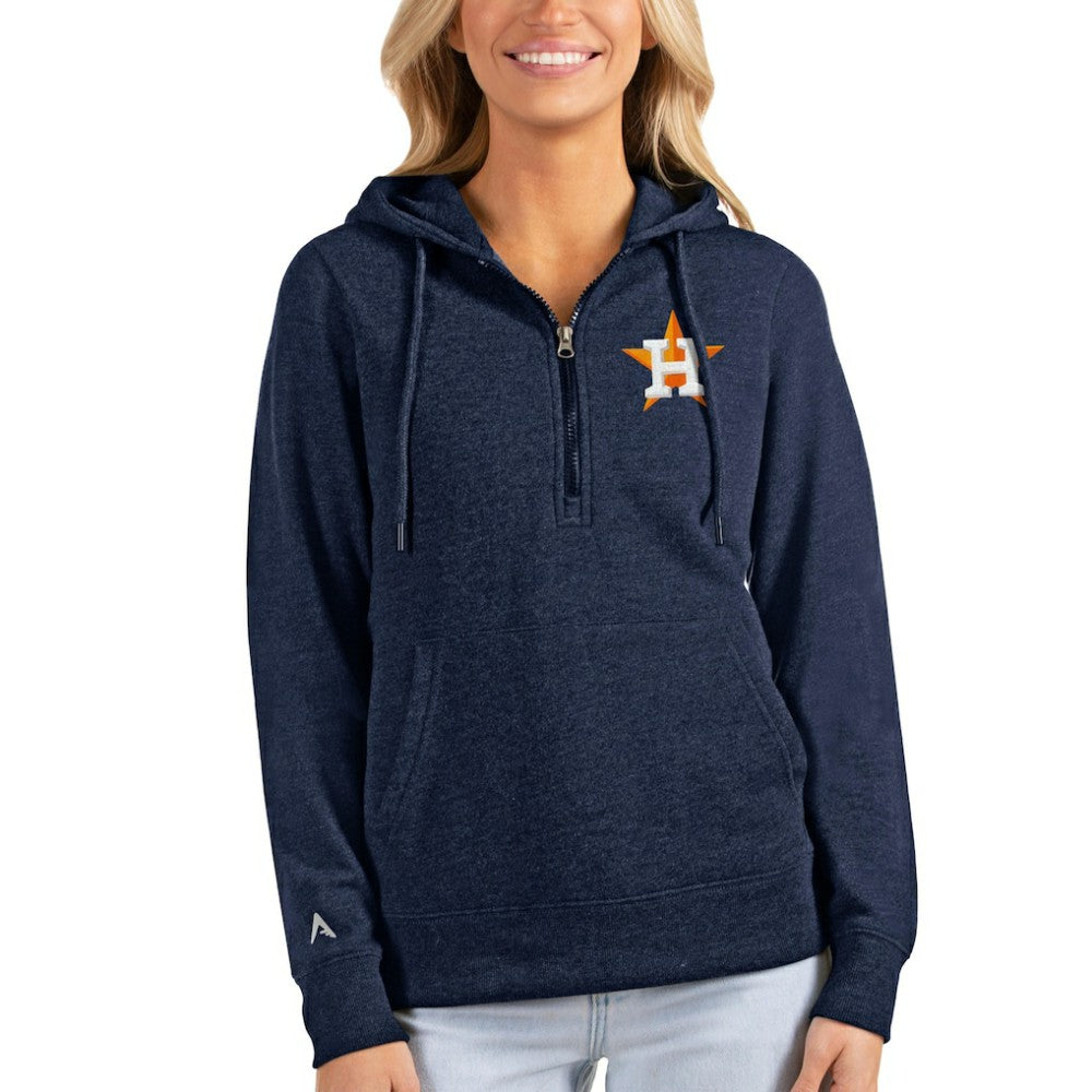 Houston Astros Antigua Women's Action Half-Zip Pullover Hoodie - MLB