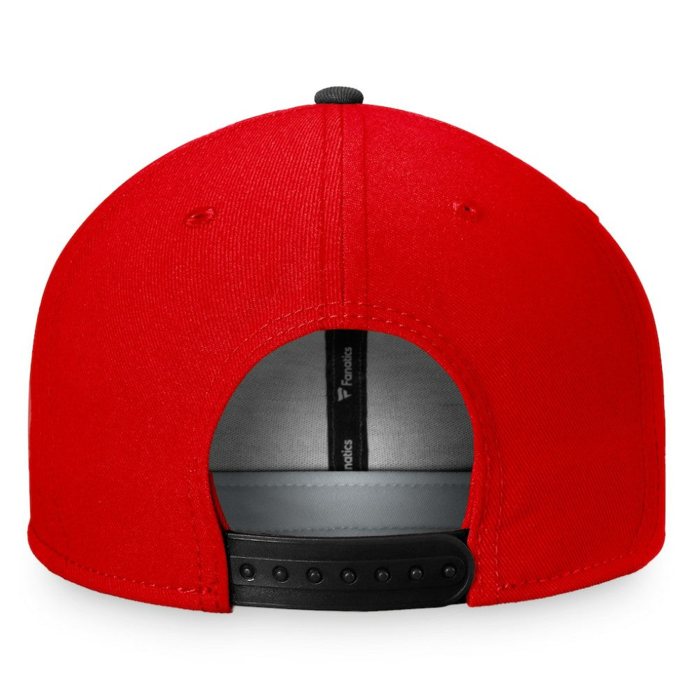 Chicago Blackhawks Fanatics Iconic Color Blocked Snapback Hat - Red/Black - NHL