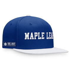 Toronto Maple Leafs Fanatics Iconic Color Blocked Snapback Hat - Blue/White - NHL