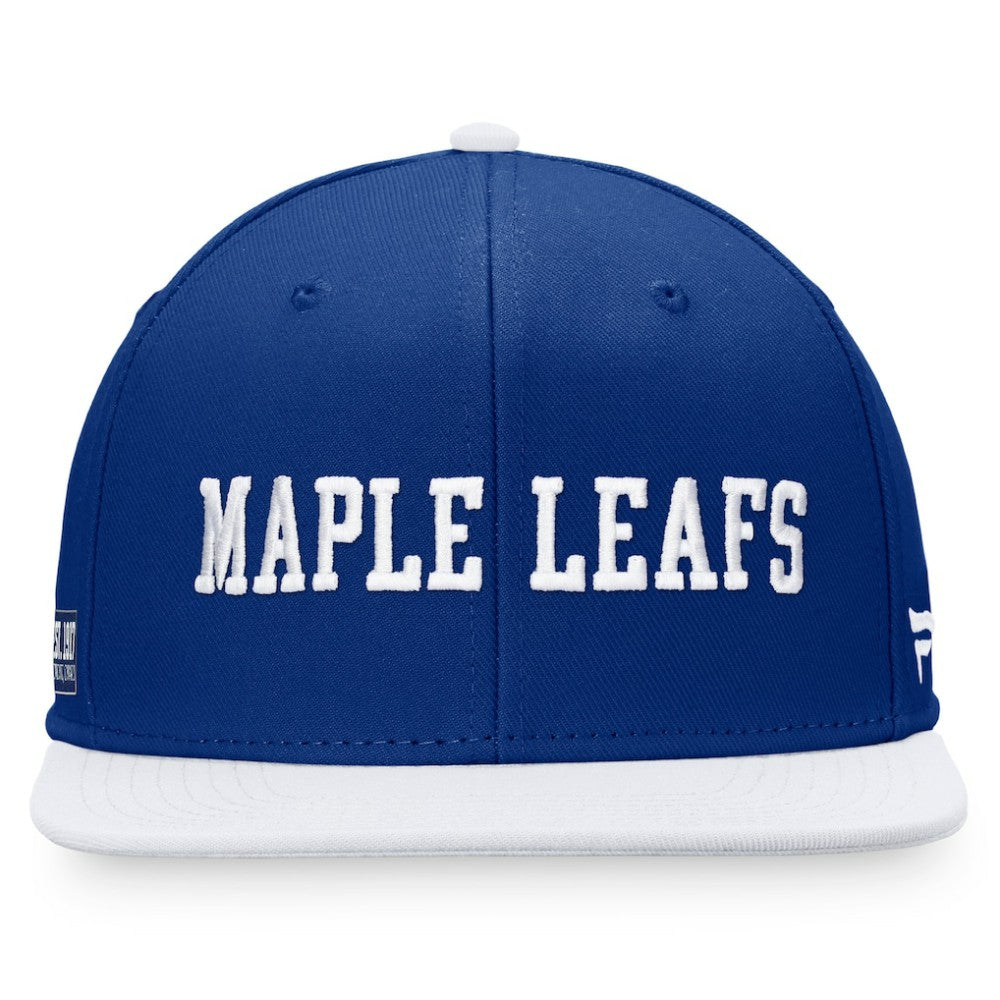 Toronto Maple Leafs Fanatics Iconic Color Blocked Snapback Hat - Blue/White - NHL