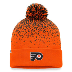 Philadelphia Flyers Fanatics Iconic Gradient Cuffed Knit Hat with Pom - Orange - NHL
