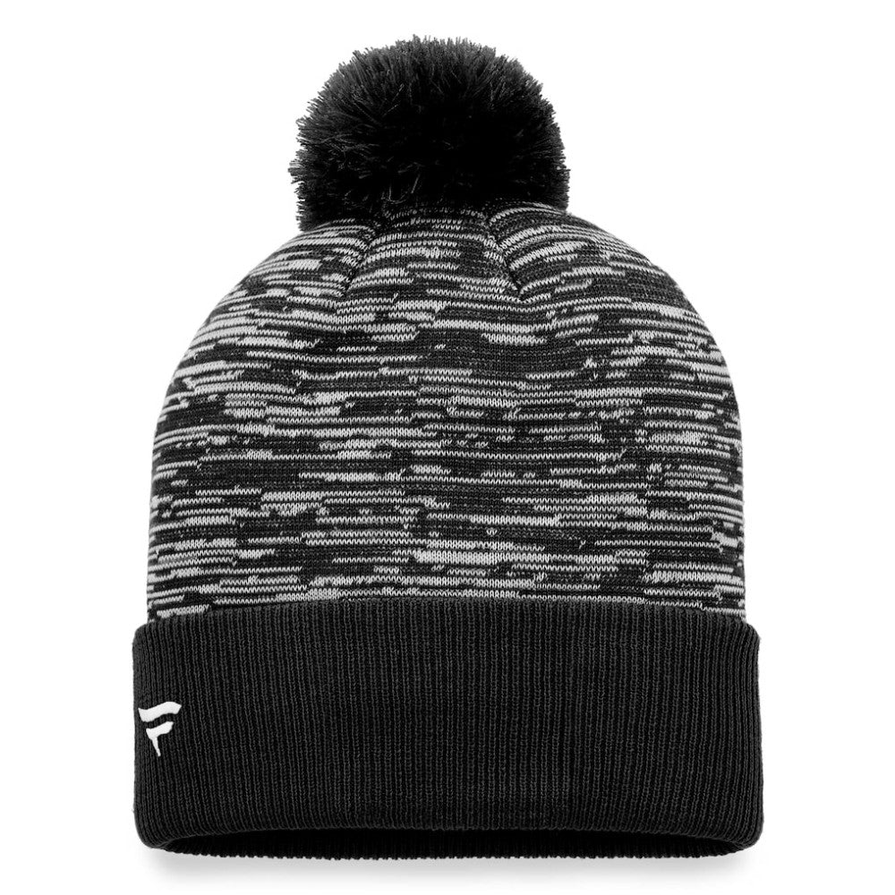 Ottawa Senators Fanatics Defender Cuffed Knit Hat with Pom - Black - NHL