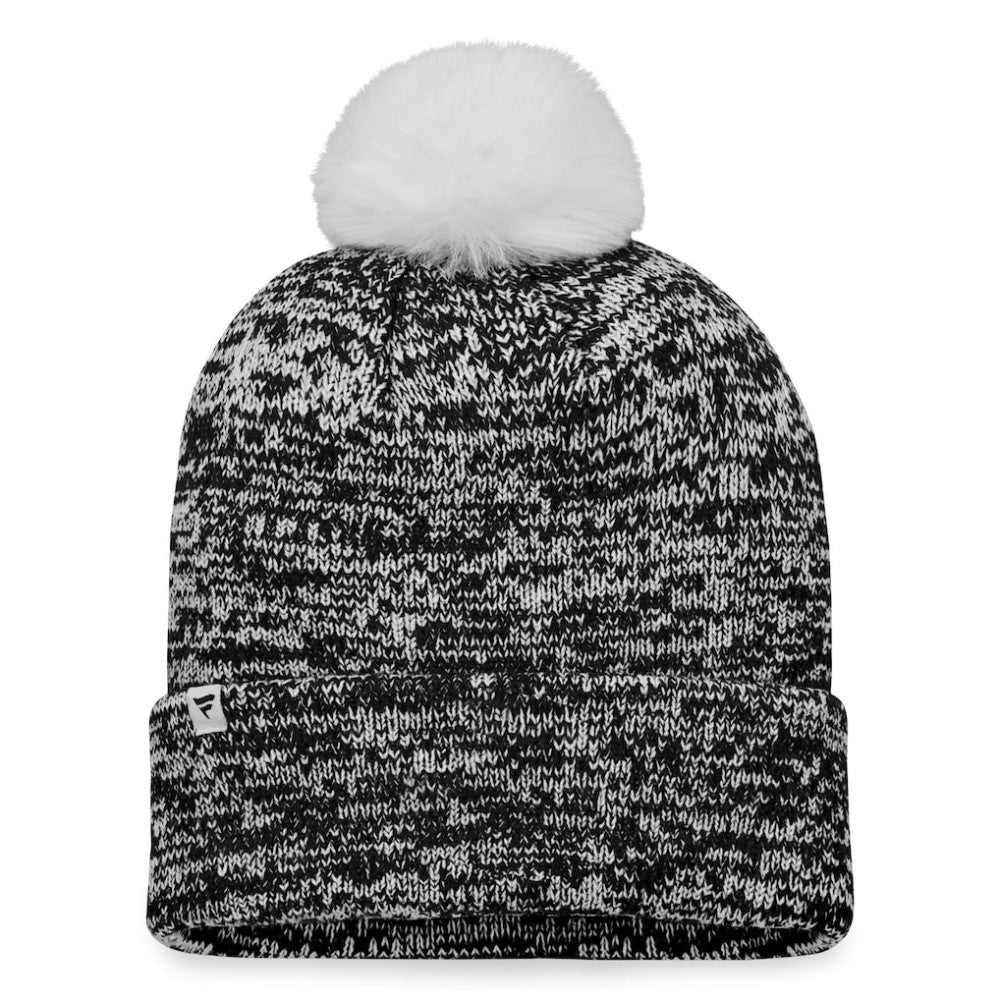 Ottawa Senators Fanatics Women's Glimmer Cuffed Knit Hat with Pom - Black - NHL