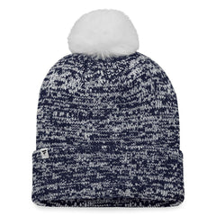 Seattle Kraken Fanatics Women's Glimmer Cuffed Knit Hat with Pom - Deep Sea Blue - NHL