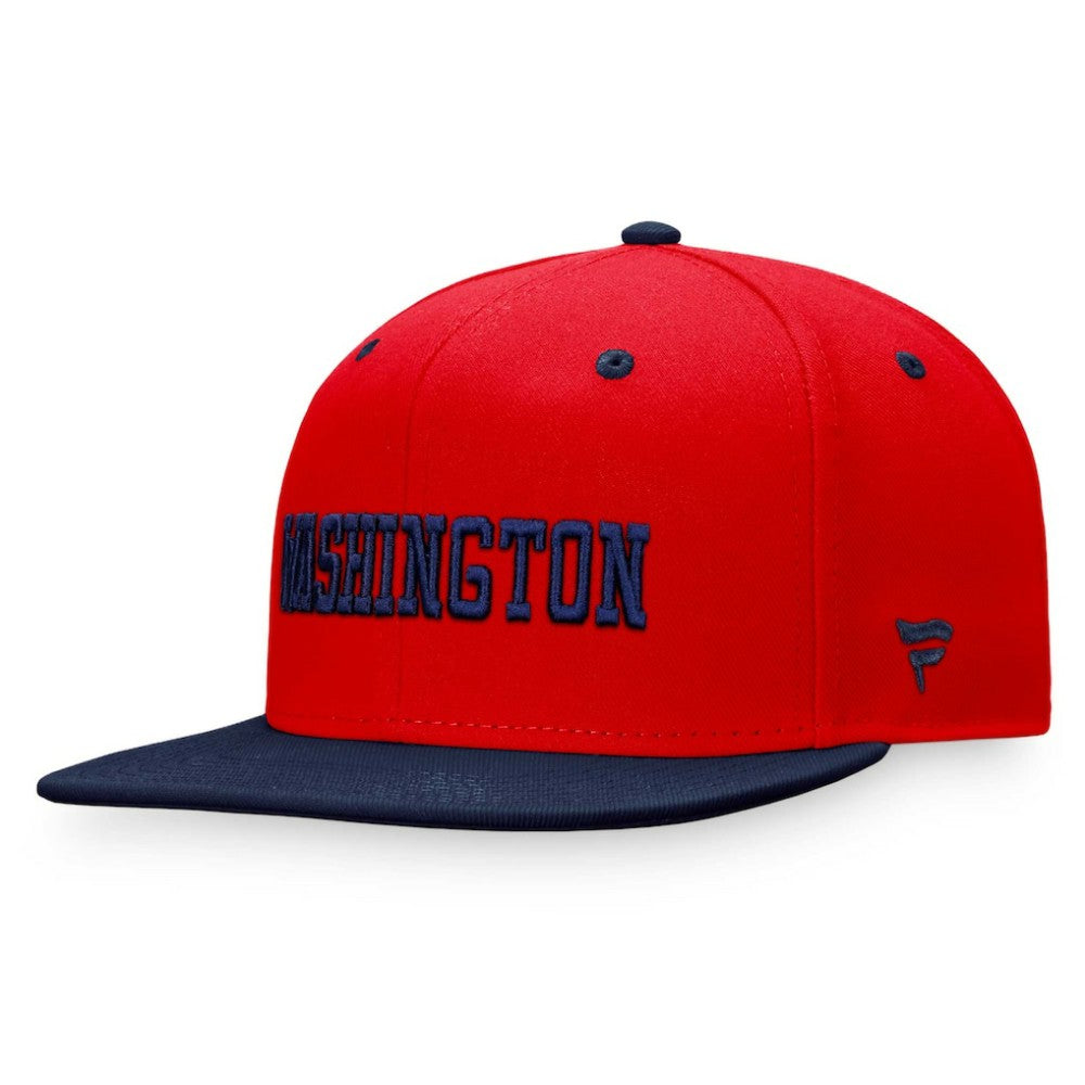 Washington Capitals Fanatics Heritage City Two-Tone Snapback Hat - Red/Navy - NHL