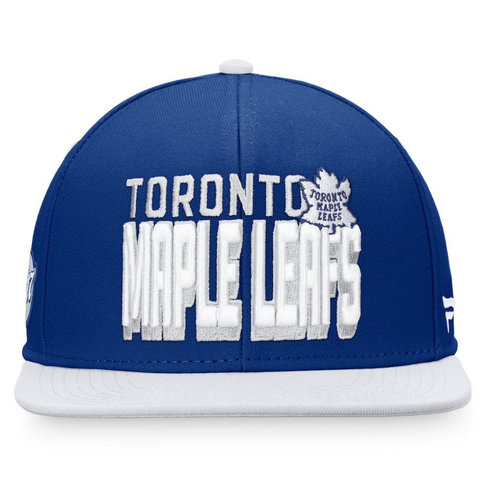 Toronto Maple Leafs Fanatics Heritage Retro Two-Tone Snapback Hat - Blue/White - NHL