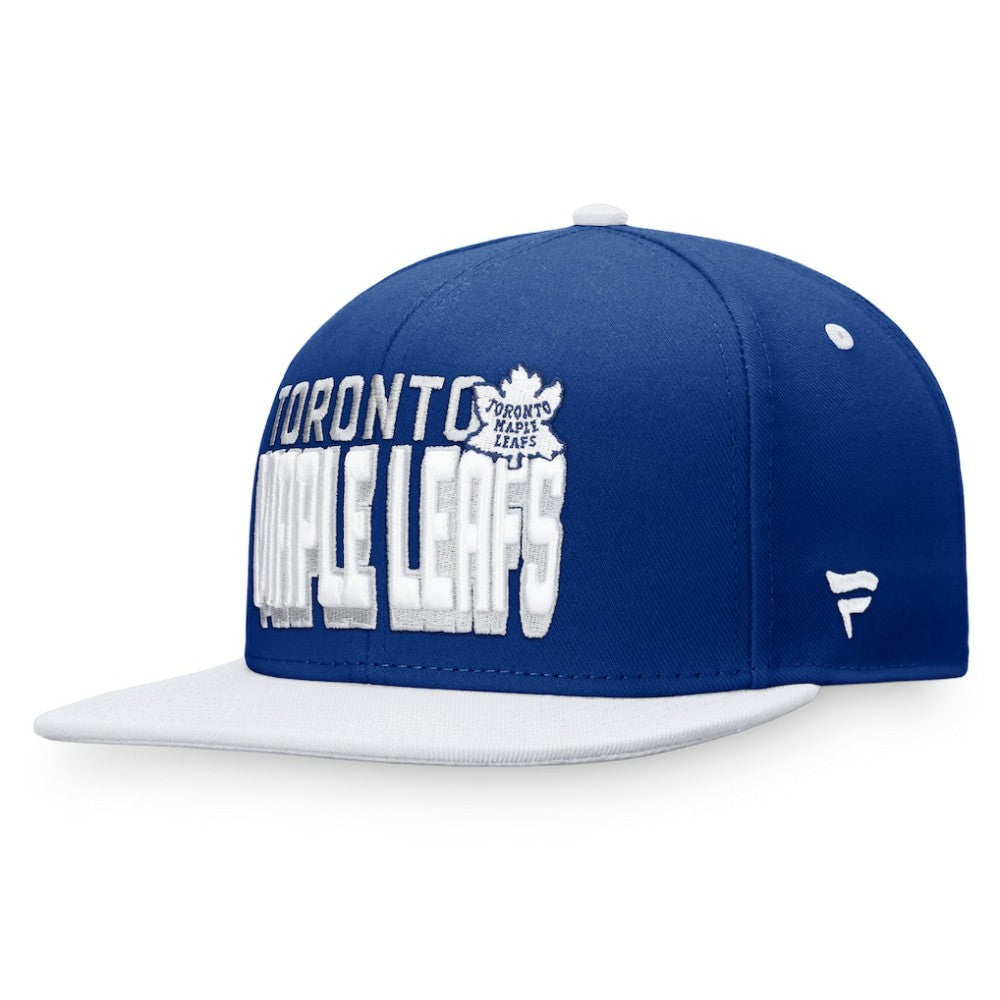 Toronto Maple Leafs Fanatics Heritage Retro Two-Tone Snapback Hat - Blue/White - NHL