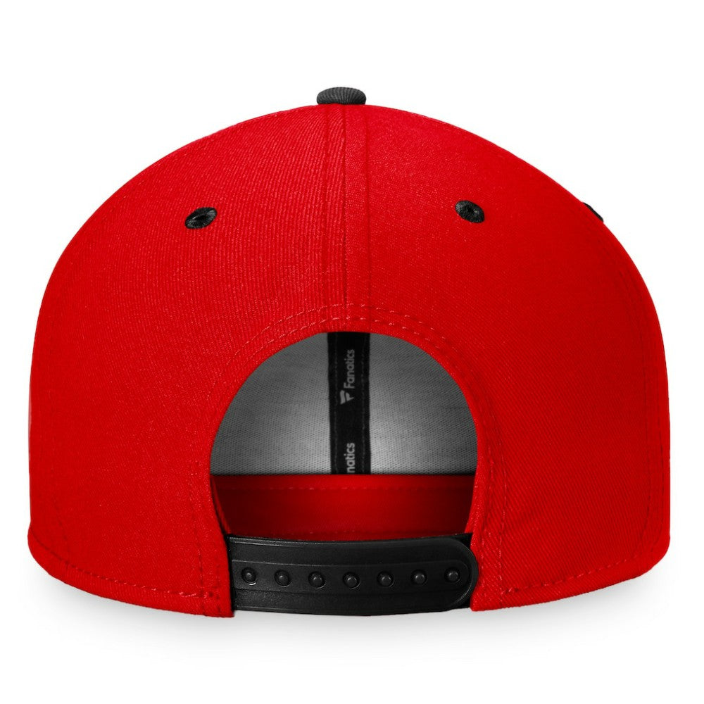 Chicago Blackhawks Fanatics Heritage Retro Two-Tone Snapback Hat - Red/Black - NHL