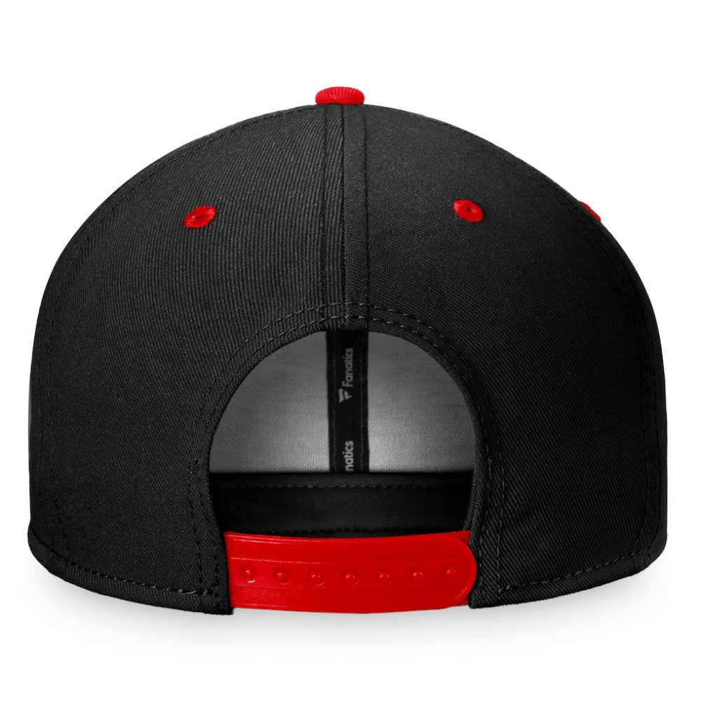 Chicago Blackhawks Fanatics Heritage Retro Two-Tone Snapback Hat - Black/Red - NHL