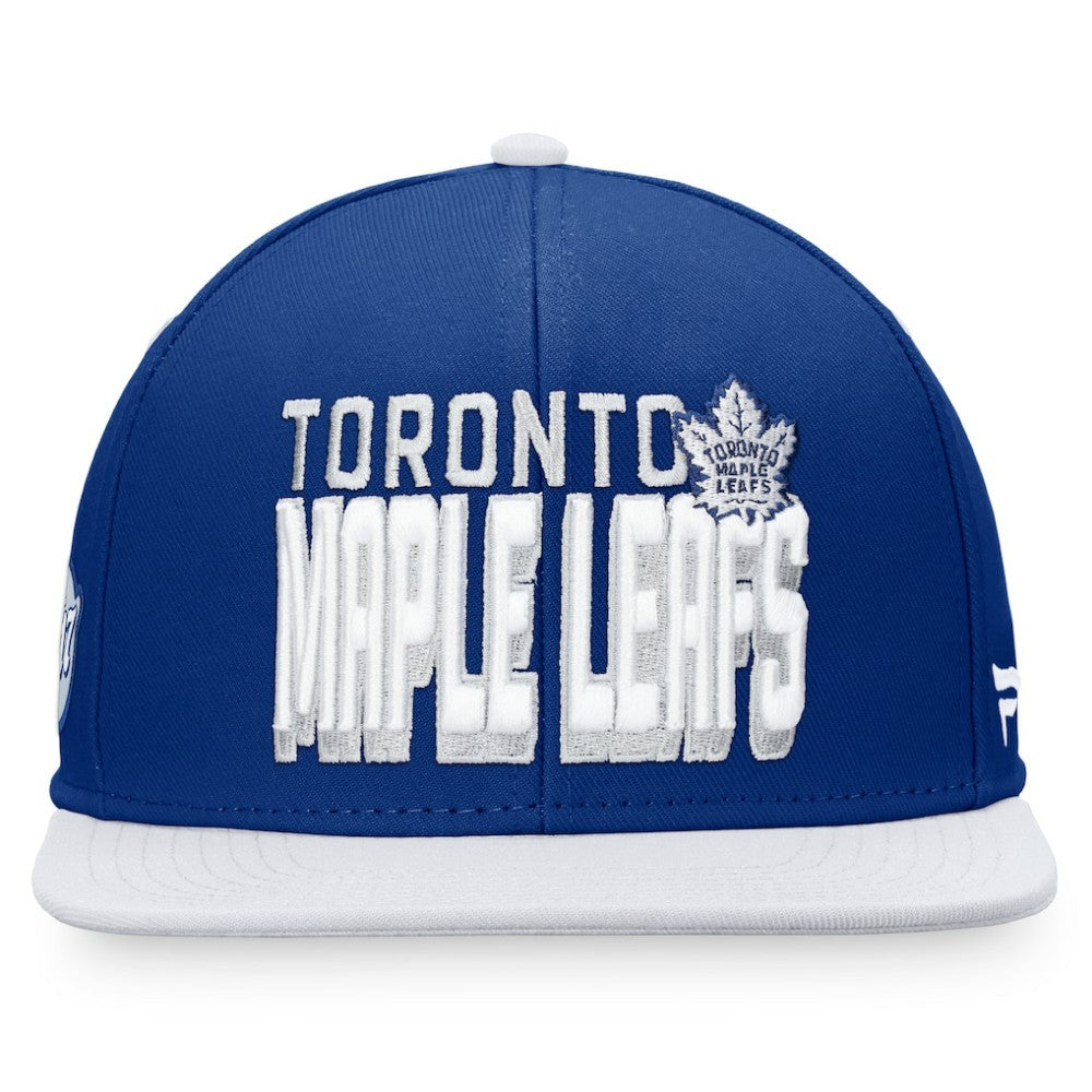 Toronto Maple Leafs Fanatics Heritage Retro Two-Tone Snapback Hat - Blue/White - NHL