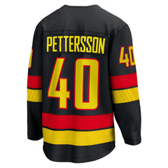 Elias Pettersson Vancouver Canucks Fanatics Breakaway Jersey - Black - NHL