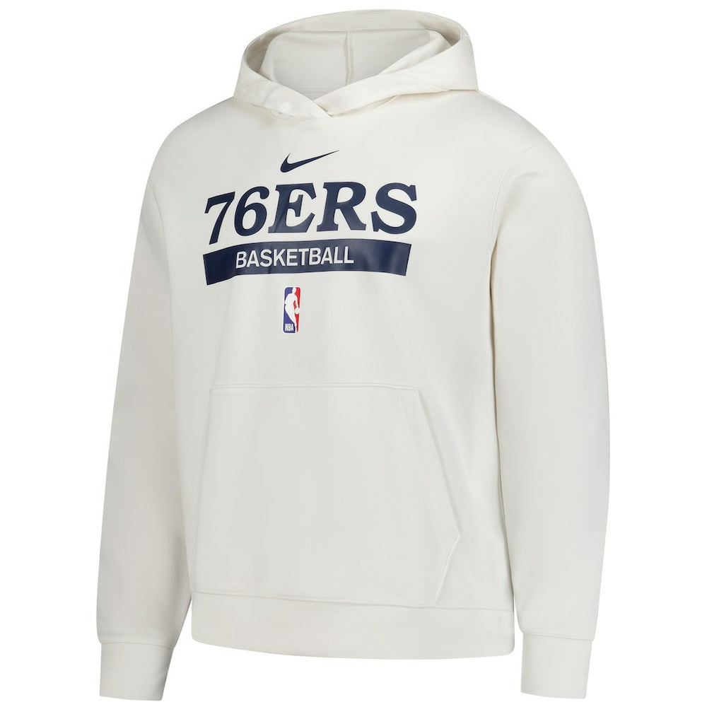 Philadelphia 76ers 2022/23 Spotlight On-Court Practice Performance Pullover Hoodie Cream - NBA