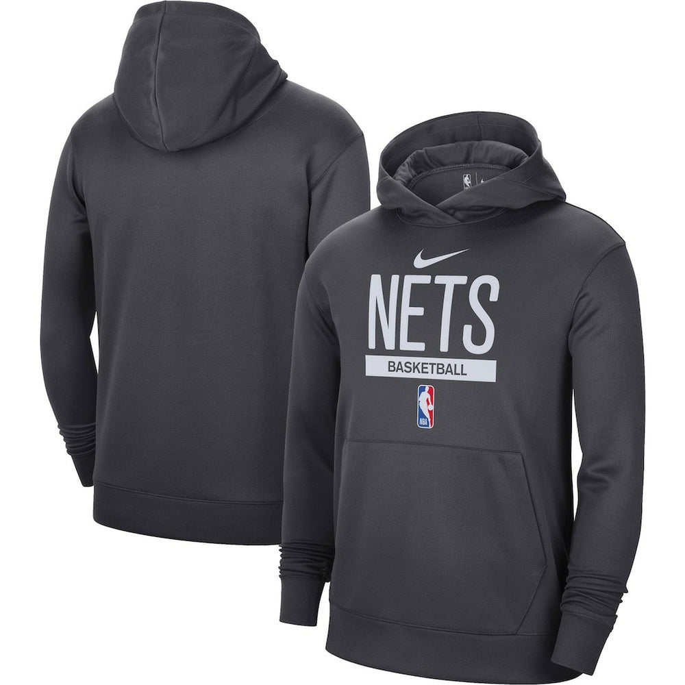 Brooklyn Nets 2022/23 Spotlight On-Court Practice Performance Pullover Hoodie Anthracite - NBA