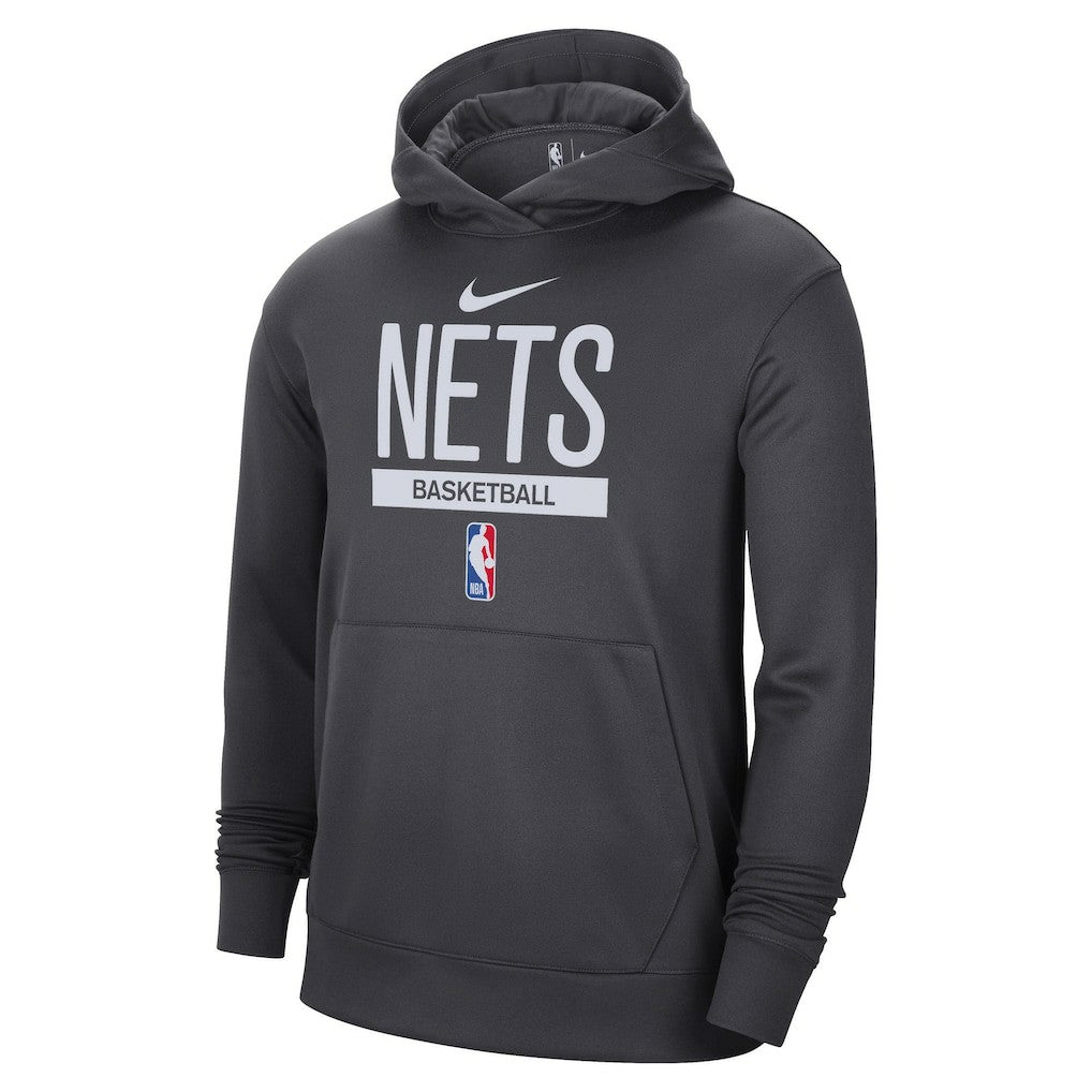 Brooklyn Nets 2022/23 Spotlight On-Court Practice Performance Pullover Hoodie Anthracite - NBA