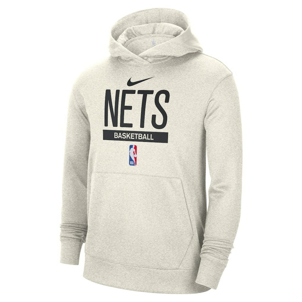 Brooklyn Nets 2022/23 Spotlight On-Court Practice Performance Pullover Hoodie Cream - NBA