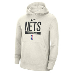Brooklyn Nets 2022/23 Spotlight On-Court Practice Performance Pullover Hoodie Cream - NBA