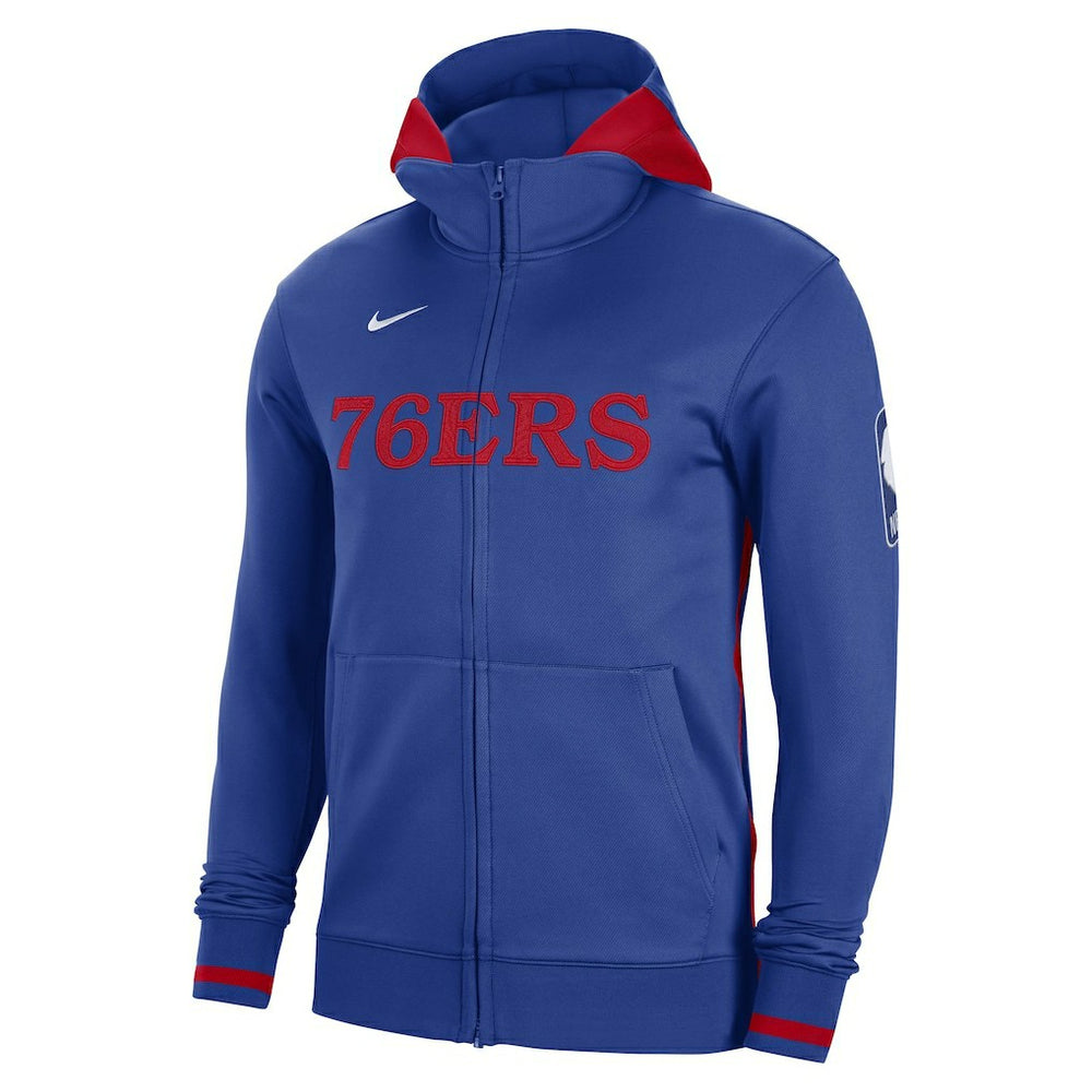 Philadelphia 76ers Authentic Showtime Performance Full-Zip Hoodie Royal - NBA