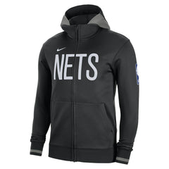 Brooklyn Nets Authentic Showtime Performance Full-Zip Hoodie Black - NBA