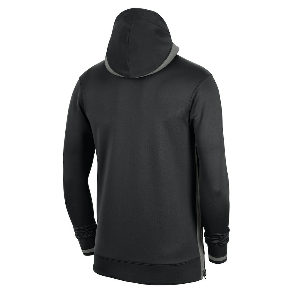 Brooklyn Nets Authentic Showtime Performance Full-Zip Hoodie Black - NBA