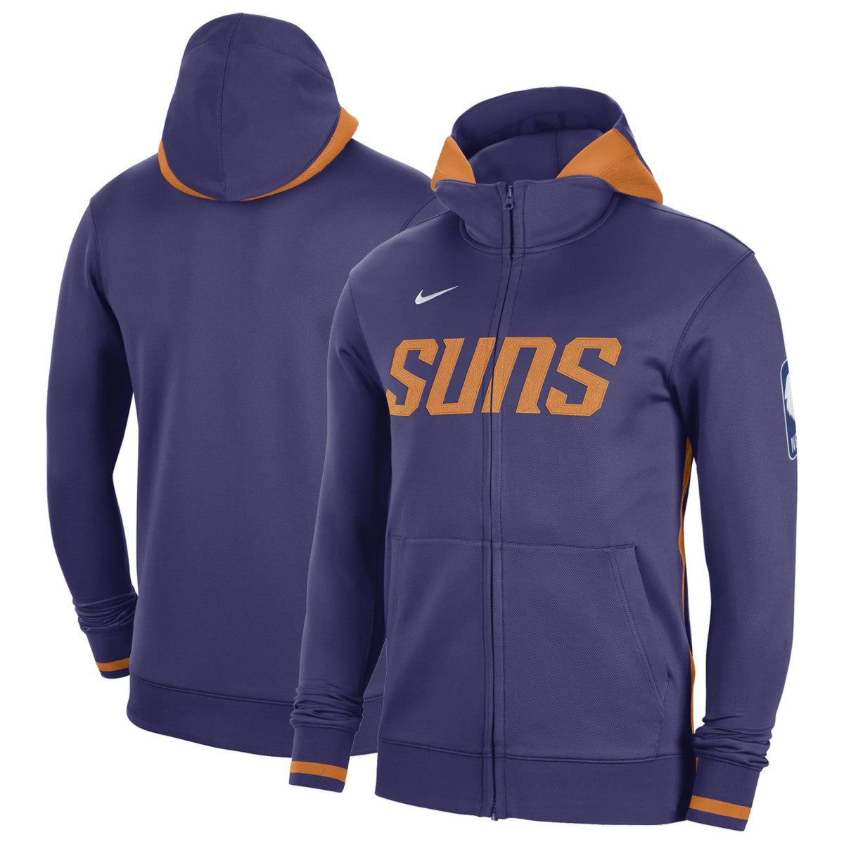 Phoenix Suns Authentic Showtime Performance Full-Zip Hoodie Purple - NBA