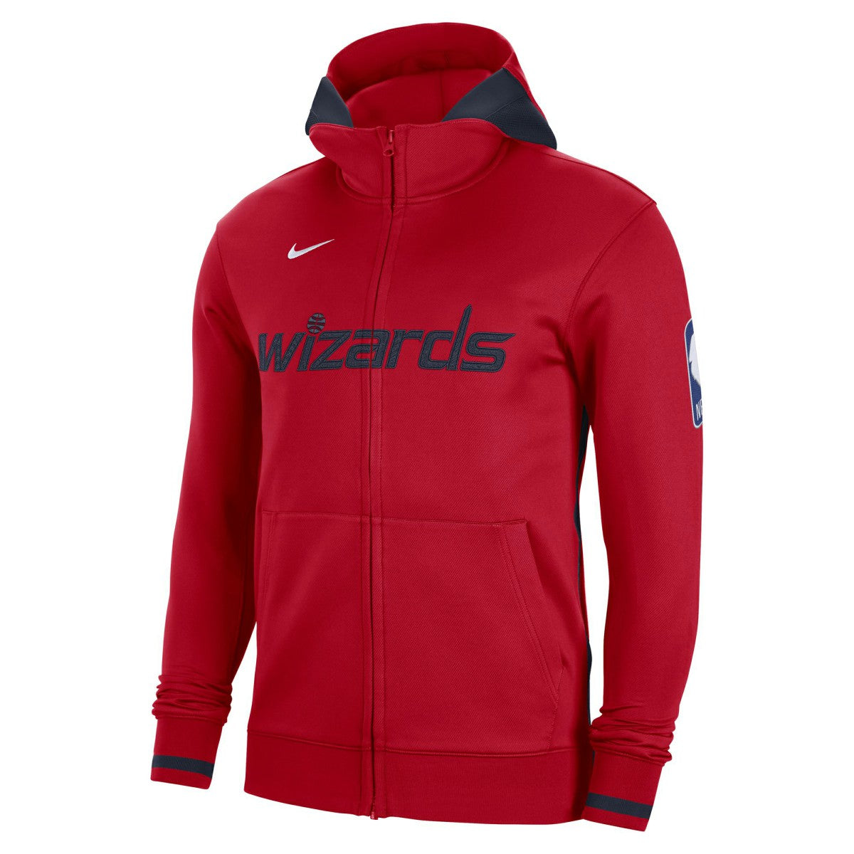Washington Wizards Authentic Showtime Performance Full-Zip Hoodie Red - NBA