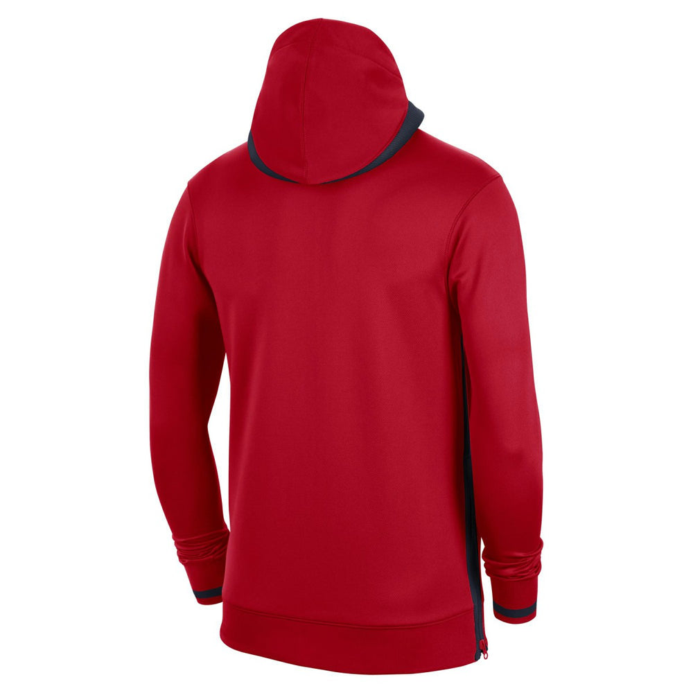 Washington Wizards Authentic Showtime Performance Full-Zip Hoodie Red - NBA