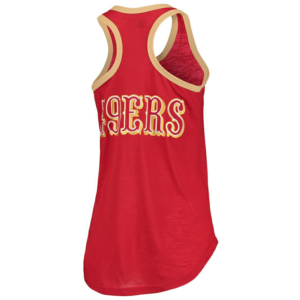 San Francisco 49ers G-III 4Her by Carl Banks Women's Tater Burnout Tank Top Scarlet | NFL
