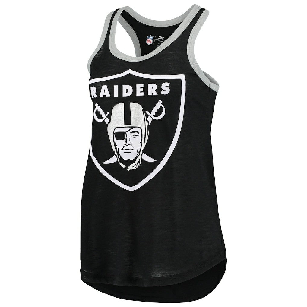 Las Vegas Raiders G-III 4Her by Carl Banks Women's Tater Burnout Tank Top Black | NFL