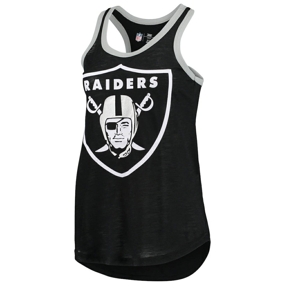 Las Vegas Raiders G-III 4Her by Carl Banks Women's Tater Burnout Tank Top Black | NFL