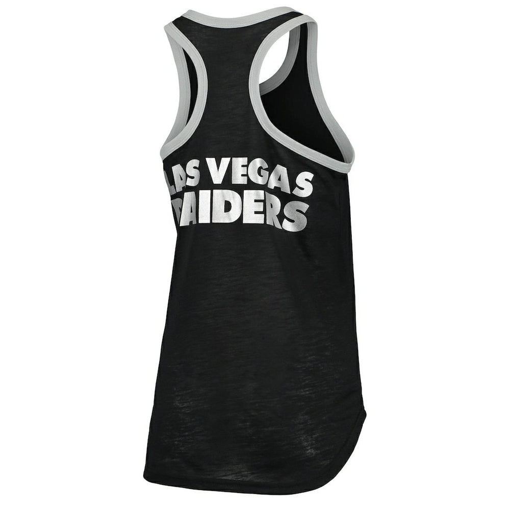 Las Vegas Raiders G-III 4Her by Carl Banks Women's Tater Burnout Tank Top Black | NFL