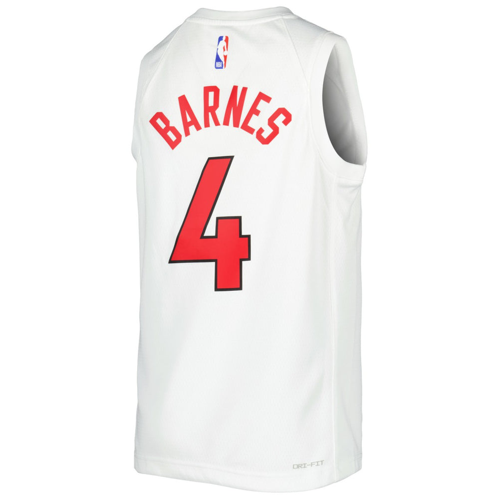 Scottie Barnes Toronto Raptors Youth Swingman Jersey Association Edition White - NBA