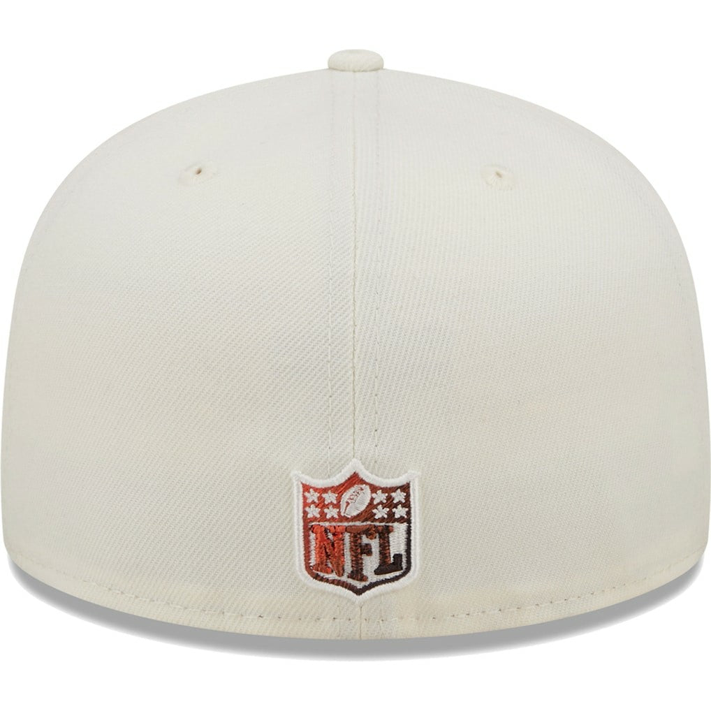Cleveland Browns New Era Chrome Color Dim 59FIFTY Fitted Hat Cream | NFL