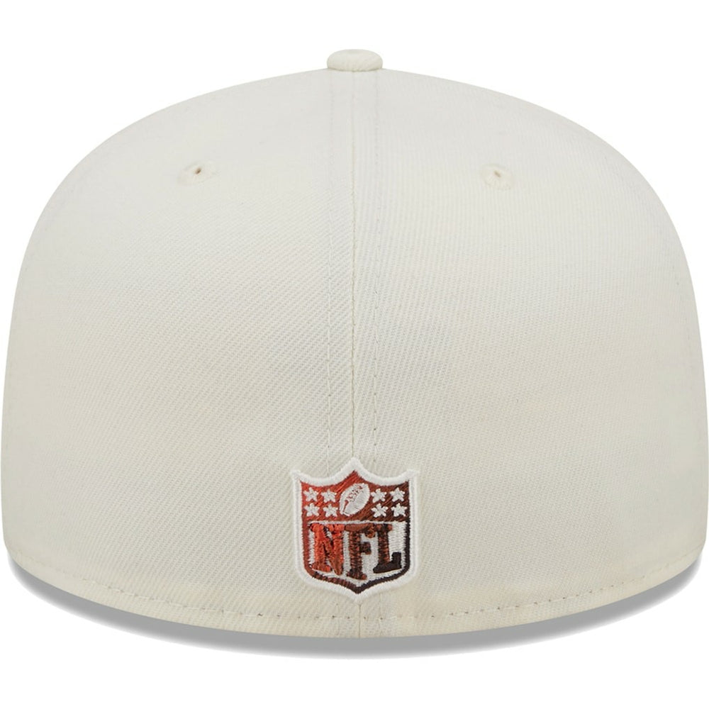 Cleveland Browns New Era Chrome Color Dim 59FIFTY Fitted Hat Cream | NFL