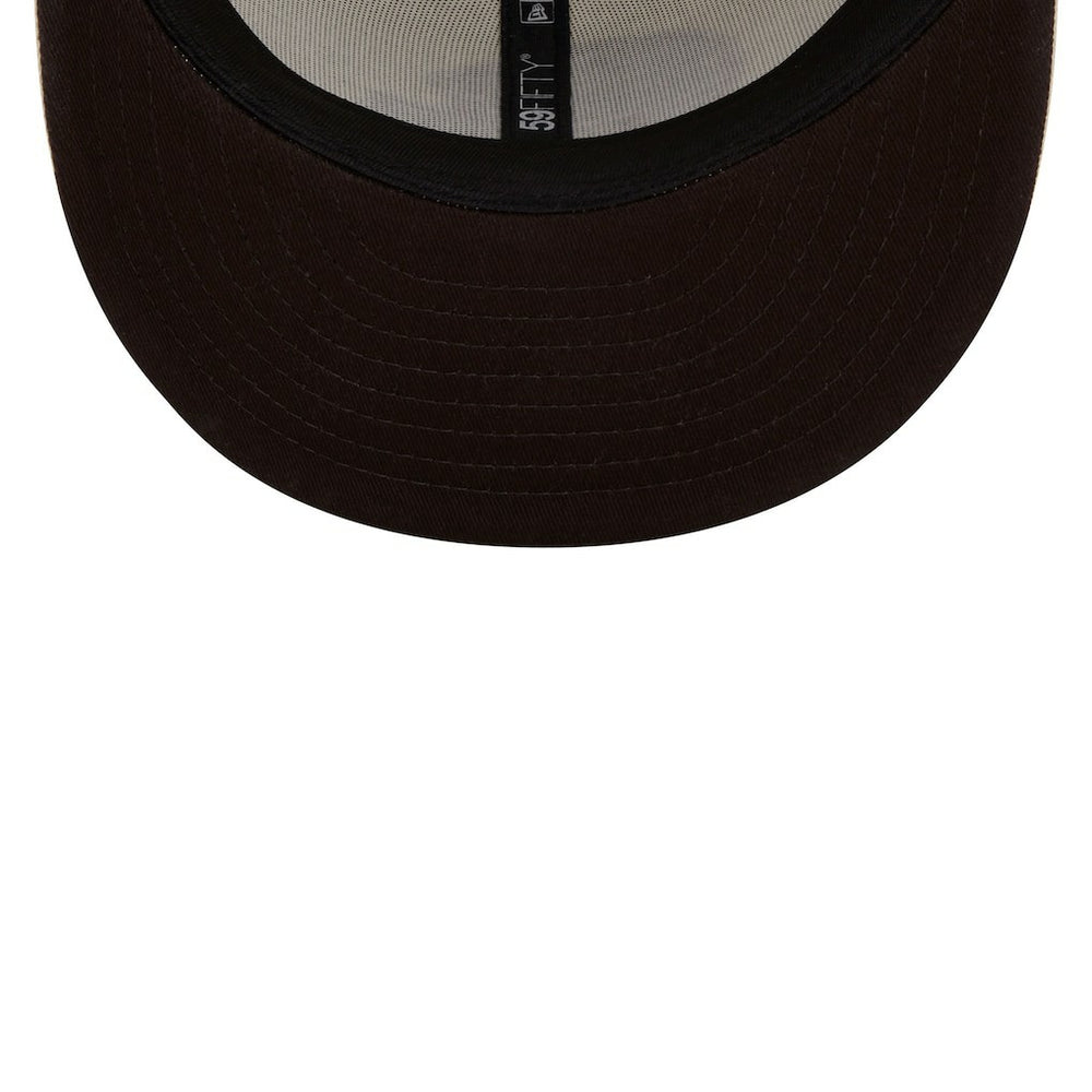 Cleveland Browns New Era Chrome Color Dim 59FIFTY Fitted Hat Cream | NFL