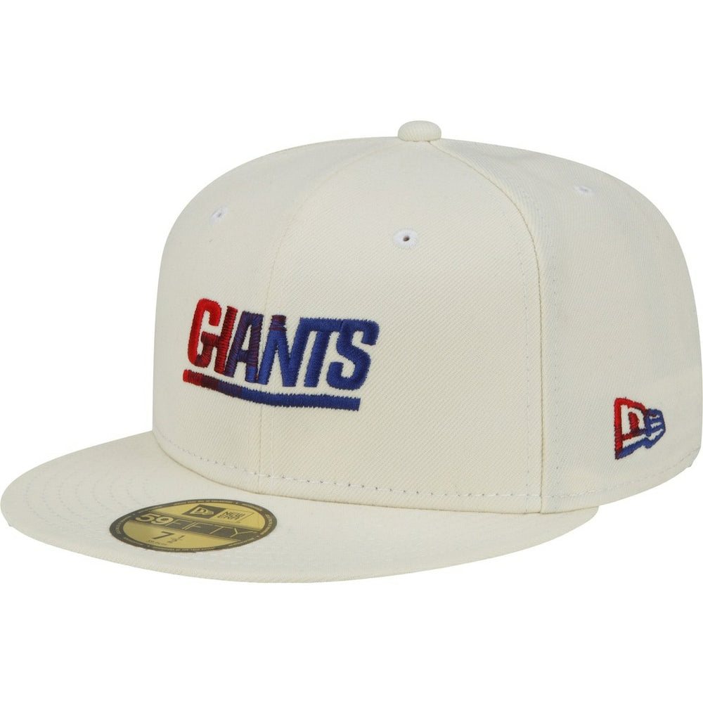 New York Giants New Era Chrome Color Dim 59FIFTY Fitted Hat Cream | NFL