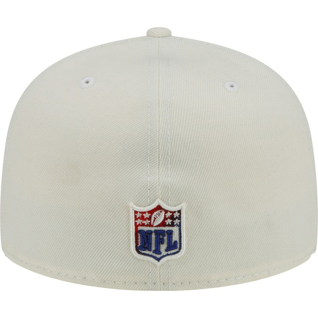 New York Giants New Era Chrome Color Dim 59FIFTY Fitted Hat Cream | NFL