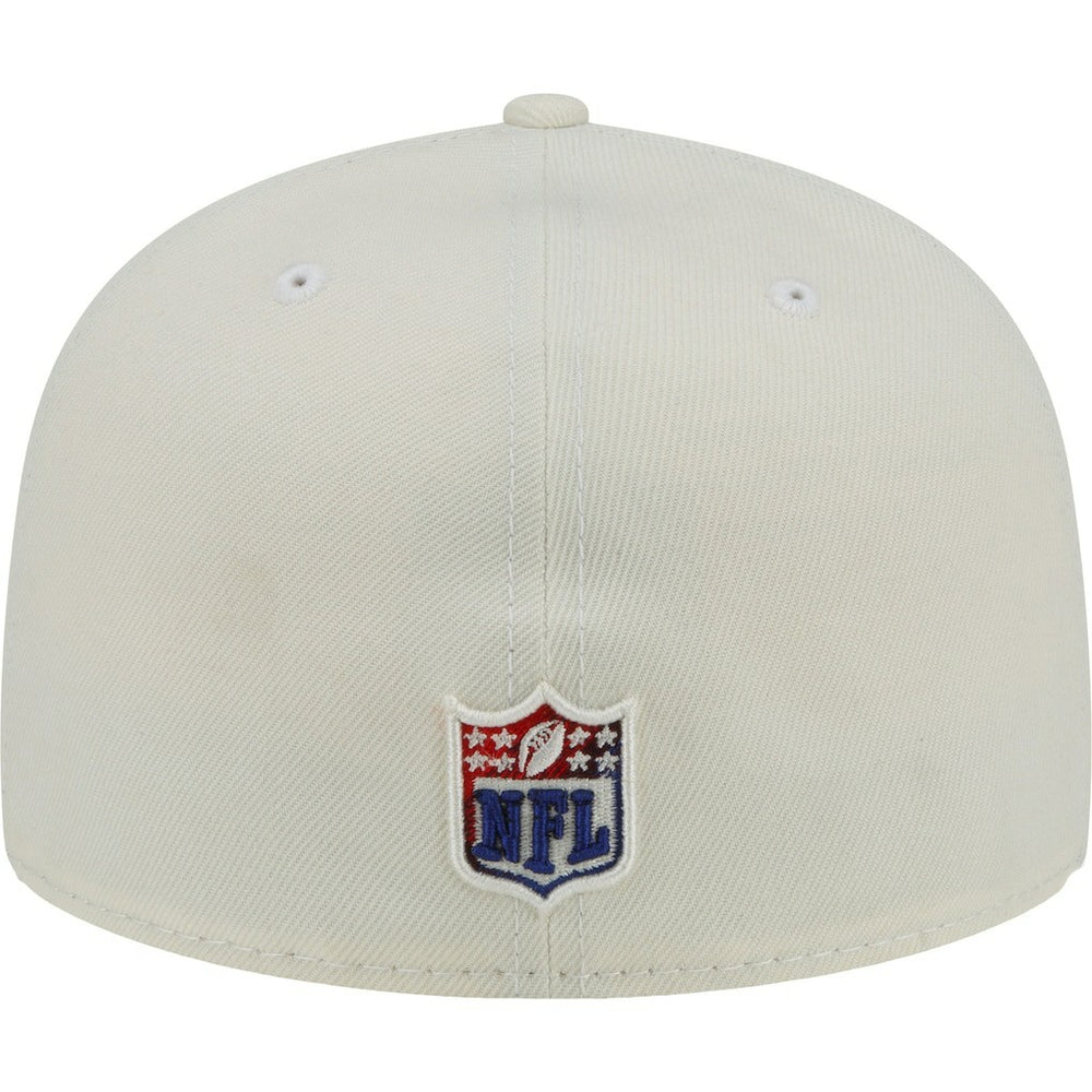 New York Giants New Era Chrome Color Dim 59FIFTY Fitted Hat Cream | NFL