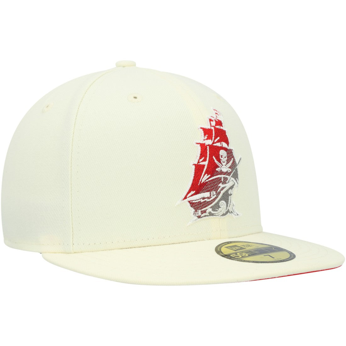 Tampa Bay Buccaneers New Era Chrome Color Dim 59FIFTY Fitted Hat Cream | NFL