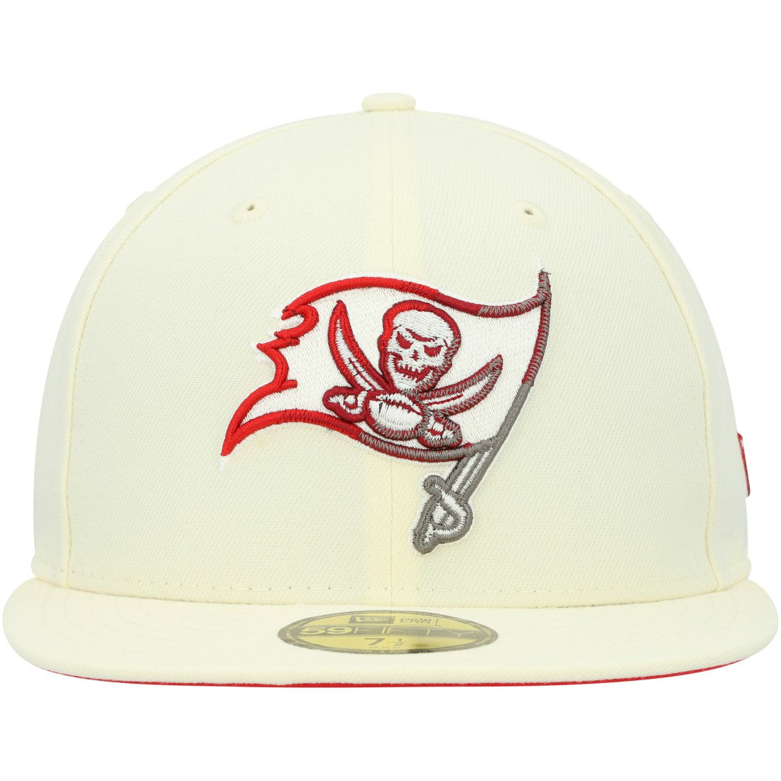 Tampa Bay Buccaneers New Era Chrome Color Dim 59FIFTY Fitted Hat Cream | NFL