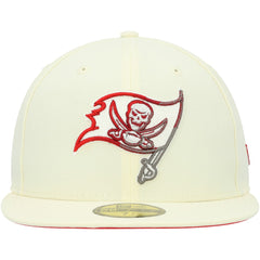 Tampa Bay Buccaneers New Era Chrome Color Dim 59FIFTY Fitted Hat Cream | NFL