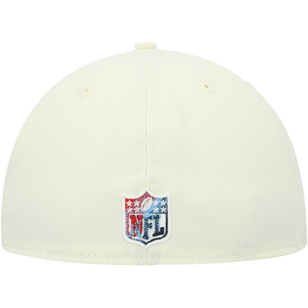 Tennessee Titans New Era Chrome Color Dim 59FIFTY Fitted Hat Cream | NFL