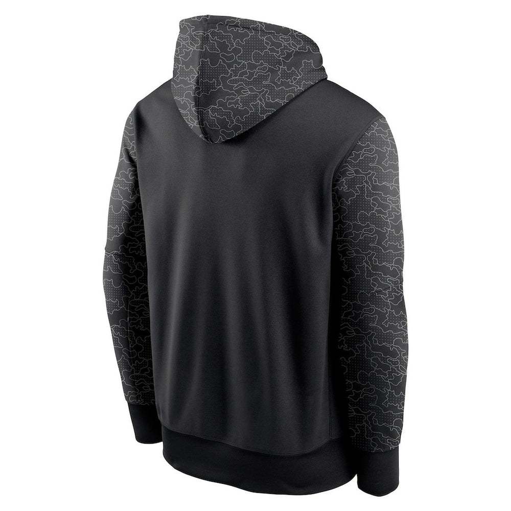 New Orleans Saints RFLCTV Chevron Pullover Hoodie Black | Nike for Sale