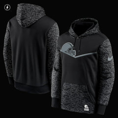Cleveland Browns RFLCTV Chevron Pullover Hoodie Black | Nike for Sale