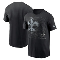 New Orleans Saints RFLCTV T-Shirt Black | Nike for Sale