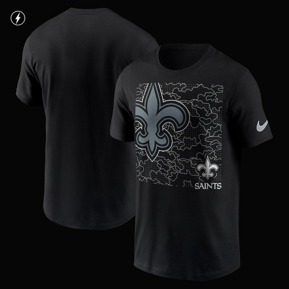 New Orleans Saints RFLCTV T-Shirt Black | Nike for Sale