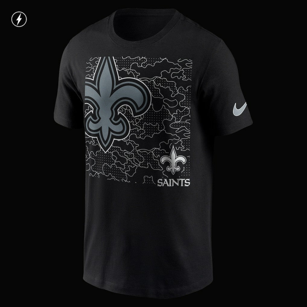 New Orleans Saints RFLCTV T-Shirt Black | Nike for Sale