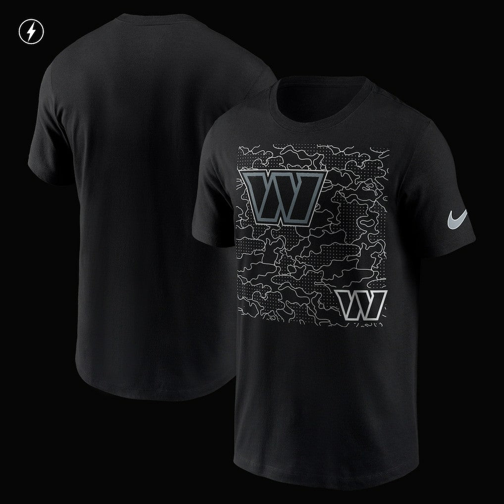 Washington Commanders RFLCTV T-Shirt Black | Nike for Sale