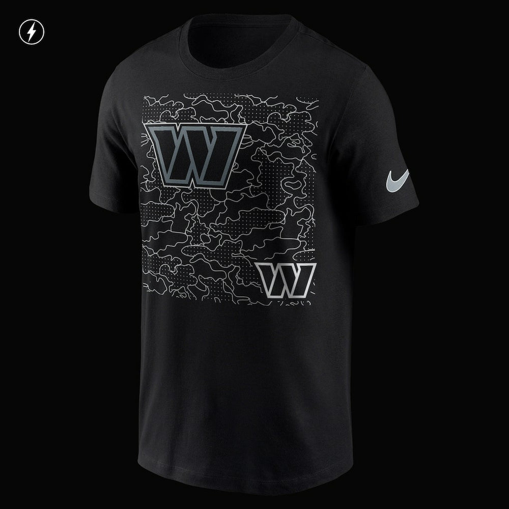 Washington Commanders RFLCTV T-Shirt Black | Nike for Sale